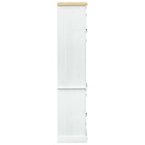 Bathroom Cabinet White 50 x 40 x 185 cm Solid Pine Wood 42024958
