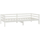 ZNTS Day Bed without Mattress White Solid Wood Pine 90x200cm 806931