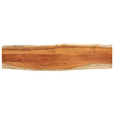 Table Top 160x40x3.8 cm Rectangular Solid Wood Acacia Live Edge 370640