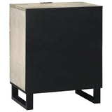 Bedside Cabinet with Drawer White and Black 50 x 33 x 62 cm 4017981
