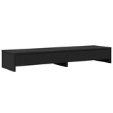 Monitor Stand with Drawers Black 100x27x15 cm Engineered Wood 854671