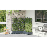 Garden Planter 5 pcs LiGht Grey 120 x 120 x 125.5 cm Plastic 42002888