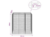 Gabion with 5 mm Wire and 5x10 cm Mesh 150x100x200 cm 3464877