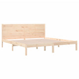 Bed Frame without Mattress 200x200 cm Solid Wood Pine 3104173