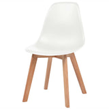 Dining Chairs 6 pcs White Plastic 244773