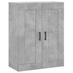 Wall Mounted Cabinets 2 pcs Concrete Grey Engineered Wood 3198029
