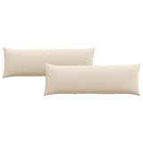 Sofa Pillows 2 pcs Beige 120 x 40 cm Fabric 42013816