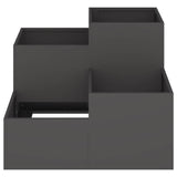 Garden Planter Black 80 x 80 x 60 cm Steel 865855