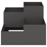 Garden Planter Black 100 x 100 x 60 cm Steel 865862