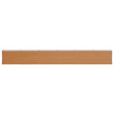 Garden Raised Bed Light Brown 582 x 50 x 68 cm Galvanised Steel 42017357