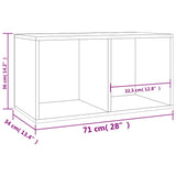 800120 Vinyl Storage Box Sonoma Oak 71x34x36 cm Engineered Wood