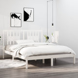 3104064 Bed Frame without Mattress White Solid Wood 140x200 cm