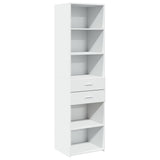 Highboard White 50x42.5x185 cm Engineered Wood 3281455