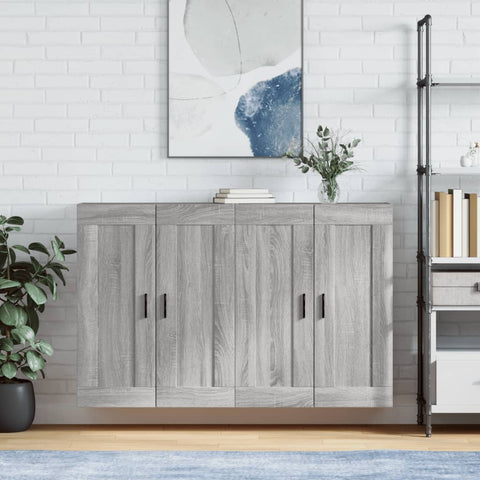 Wall Mounted Cabinets 2 pcs Grey Sonoma Engineered Wood 3198039