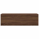 ZNTS Bathroom Wall Cabinet Brown Oak 100x25x30 cm Engineered Wood 860100