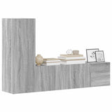 3 Piece TV Cabinet Set Grey Sonoma Engineered Wood 3120225