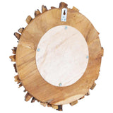 Wall Mirror 40 cm Teak Round 288803