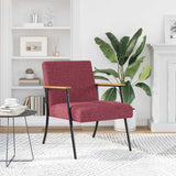 Armchair Wine Red 59 x 75 x 78 cm Fabric 42017665