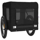 Pet Bike Trailer Black Oxford Fabric&Iron 93926
