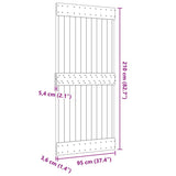 Door NARVIK 95x210 cm Solid Wood Pine 154434