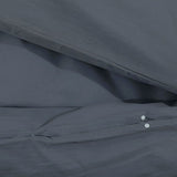 Duvet Cover Set Anthracite 140x200 cm Cotton 136081