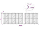 Gabion with 3.5 mm Wire and 10x10 cm Mesh 1150x20x100 cm 3463121