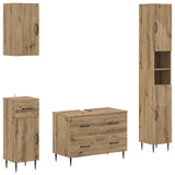 4 Piece Bathroom Cabinet Set HAARLEM Artisan Oak 3417944
