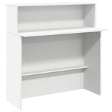 Reception Desk White 200x50x103,5 cm Engineered Wood 3324214