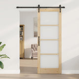 Sliding Door Manual ORKDAL Brown 78 x 211 cm Wood and metal 3332441