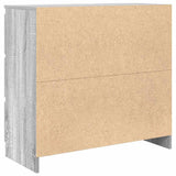 Sideboard Grey Sonoma 80x35x76 cm Engineered Wood 861738