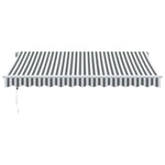 Automatic Retractable Awning Anthracite&White 350x250 cm 3310227
