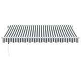 Automatic Retractable Awning Anthracite&White 350x250 cm 3310227