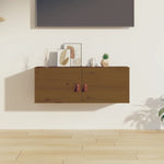 ZNTS Wall Cabinet Honey Brown 80x30x30 cm Solid Wood Pine 818381