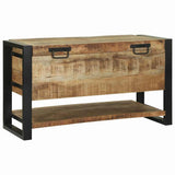 Storage Box with Storage Brown 80 x 35 x 45 cm Solid Mango wood 4015975