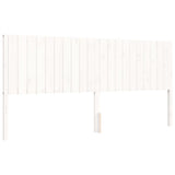 Bed Frame without Mattress White 200x200 cm Solid Wood Pine 3192967