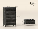Wood Storage Chest of Drawers 10534782