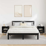 Bedside Cabinet 2 pcs Black Oak 40 x 35 x 47 cm Engineered Wood 880588