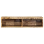 ZNTS Wall-mounted TV Cabinet 80x30x19 cm Solid Rough Wood Mango 4017476