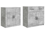 Cabinet Set 2 pcs Concrete Grey Engineered Wood 3416991