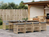 Garden Dining Set Mix beige and black, Light grey 3210924