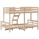 Bunk Bed without Mattress 80x200/120x200 cm Solid Wood 3207161
