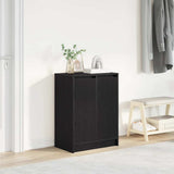 Shoe Cabinet Black Oak 57x34x76 cm Engineered Wood 861869