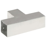 Post Connectors 4 pcs T Shape Galvanised Metal 81x81 mm 145464