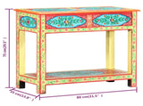 Hand Painted Console Table 80x35x75 cm Solid Mango Wood 286159