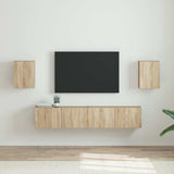 TV Wall Cabinet 2 pcs Sonoma 30 x 31 x 40 cm Engineered Wood 892254