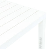 Garden Table White 78x78x72 cm Plastic 48783