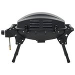 Portable Gas BBQ Grill with Cooking Zone Black 44276