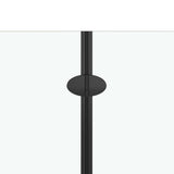 147194 Folding Shower Enclosure 2 Panels ESG 120x140 cm Black
