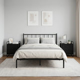 Hanging Bedside Cabinet 2 pcs Black Oak 40 x 30 x 50 cm 8013543
