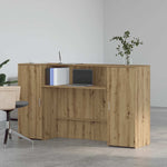 Reception Desk Artisan Oak 180x50x103.5 cm Engineered Wood 3324213